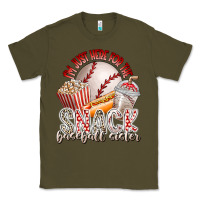 Army Green i am just here for the snack baseball sister Classic Tee - RacoonDesign