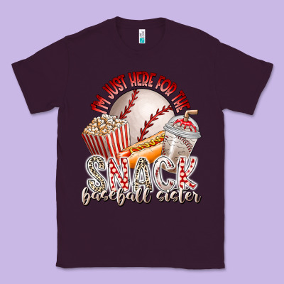 I Am Just Here For The Snack Baseball Sister Classic Tee Designed By Racoondesign