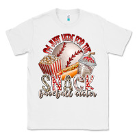 White i am just here for the snack baseball sister Classic Tee - RacoonDesign