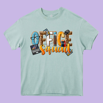 Office Squad Heavy Core Tee Designed By Nancycooperartshop