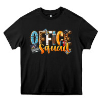 Black office squad Heavy Core Tee - NancyCooperArtShop