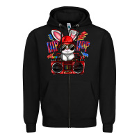 Black hip hop Zipper Hoodie - FaDigitalArtStudio