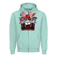Seafoam hip hop Zipper Hoodie - FaDigitalArtStudio