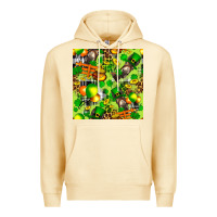 Pina Colada St. Patrick's Donkey With Shamrock Seamless Premium Hoodie - FaDigitalArtStudio