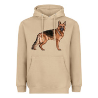 German Shepherd Dog Illustrations Heavyweight Hoodie | Teevron