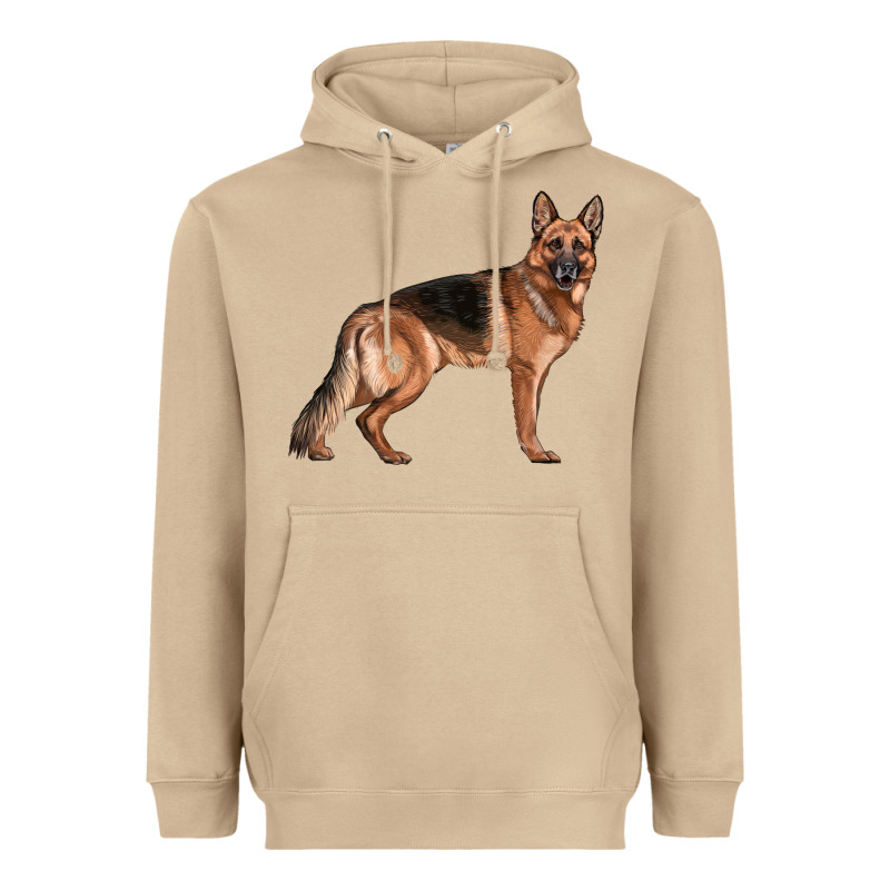 German Shepherd Dog Illustrations Heavyweight Hoodie by LillyAllenDesigns | Teevron