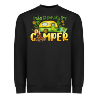 Black Happy St. Patrick's Day camper Heavyweight Sweatshirt - HowdyJamesFarm
