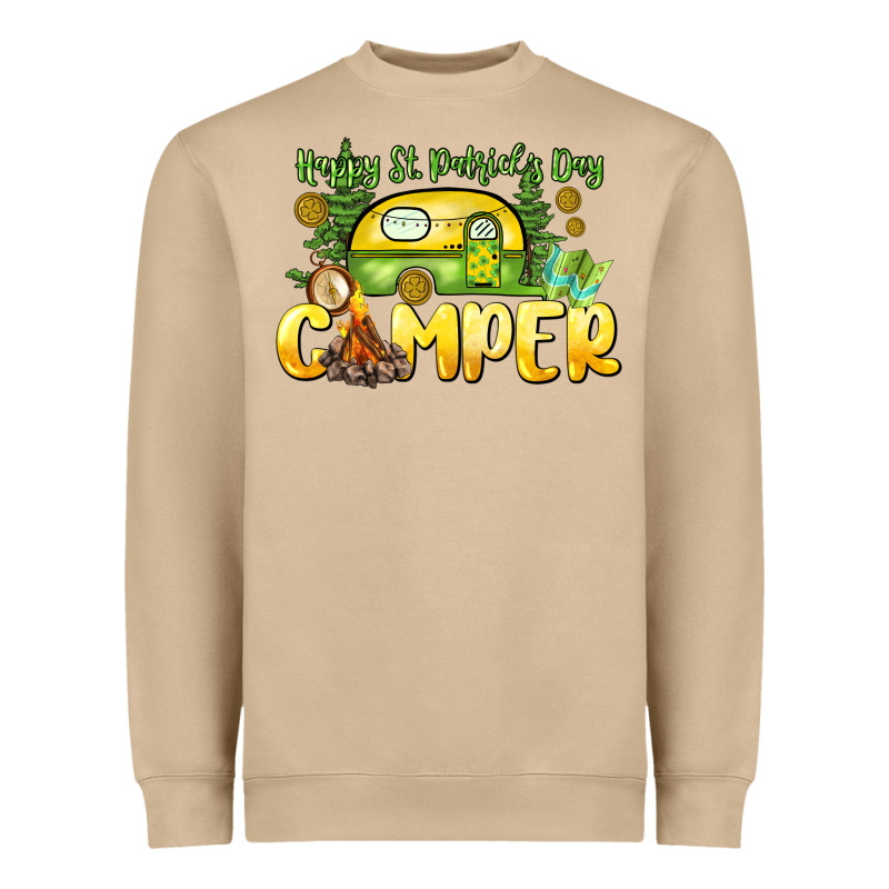 Happy St. Patrick's Day Camper Heavyweight Sweatshirt by HowdyJamesFarm | Teevron