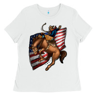 White American Cowboy Ladies Tee - Jasminsmagicworld