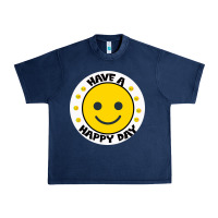 Navy Have A Happy Day Urban Heavy Tee - Bettercallsaul