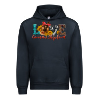 Navy love german shepherd Urban Hoodie - Artiststas