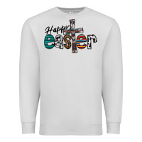 Dove Grey Happy Easter Premium Sweatshirt - CowhideDigitalArt