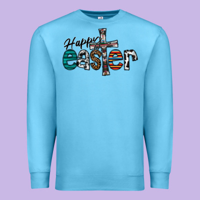 Happy Easter Premium Sweatshirt Designed By Cowhidedigitalart