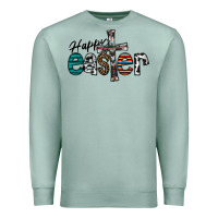 Seafoam Happy Easter Premium Sweatshirt - CowhideDigitalArt