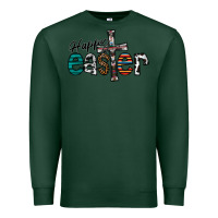 Sports Green Happy Easter Premium Sweatshirt - CowhideDigitalArt