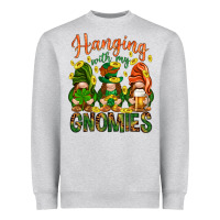 Heather Grey Hanging with my gnomies Heavyweight Sweatshirt - HowdyJamesFarm