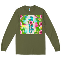 Army Green aloha summer Long Sleeve Tee - TumblerDesignByShophia