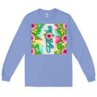 Colony Blue aloha summer Long Sleeve Tee - TumblerDesignByShophia
