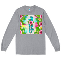 Heather Grey aloha summer Long Sleeve Tee - TumblerDesignByShophia