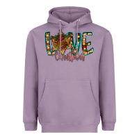 Lavender Love Snowman Heavyweight Hoodie - CowhideDigitalArt