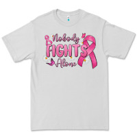 Dove Grey nobody fights alone Premium Tee - MaliasSmallBusiness