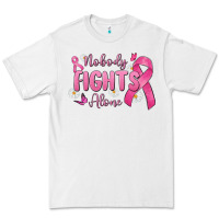 White nobody fights alone Premium Tee - MaliasSmallBusiness