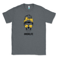 Charcoal Heather Yellow Flower Mom Skull Classic Tee - Bettercallsaul