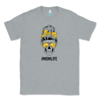 Heather Grey Yellow Flower Mom Skull Classic Tee - Bettercallsaul