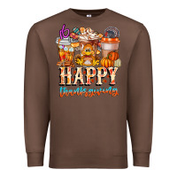 Chestnut happy thanksgiving Premium Sweatshirt - CowhideDigitalArt