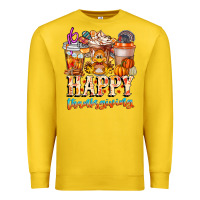 Lemon happy thanksgiving Premium Sweatshirt - CowhideDigitalArt