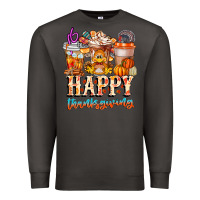Smoke happy thanksgiving Premium Sweatshirt - CowhideDigitalArt