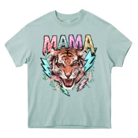 Arona mama tiger lightning bolt Heavy Core Tee - NancyCooperArtShop
