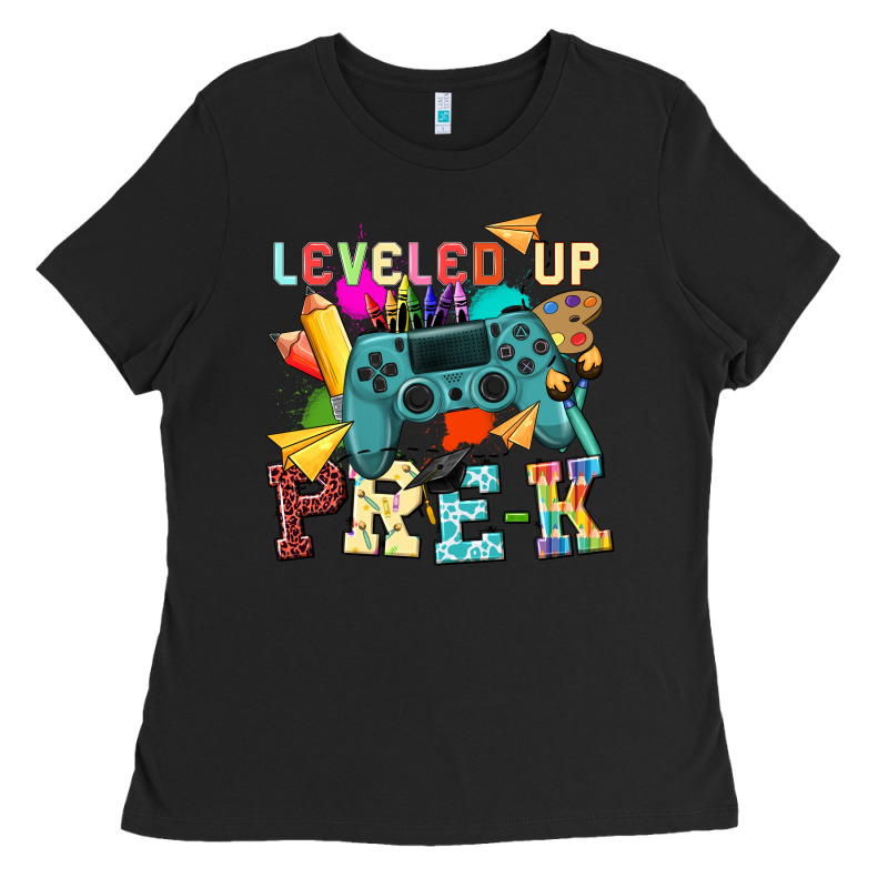 Leveled Up Pre K Ladies Tee by NancyCooperArtShop | Teevron