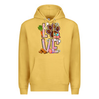 Antique Gold Tie dye easter love dog paw Premium Hoodie - BundleAndBundleShop