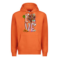 Carrot Tie dye easter love dog paw Premium Hoodie - BundleAndBundleShop