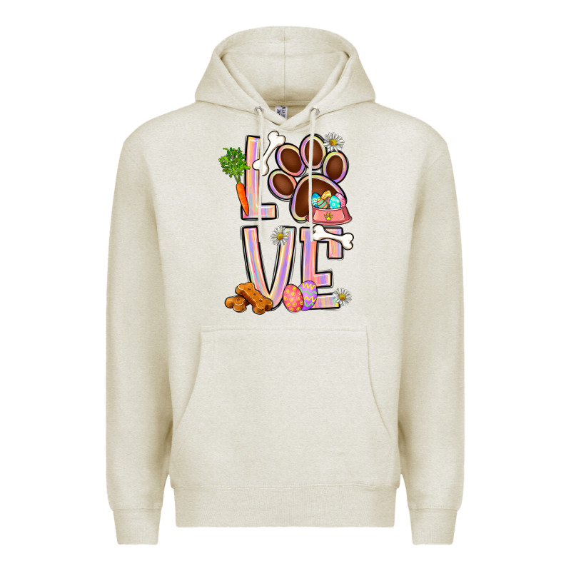 Tie Dye Easter Love Dog Paw Premium Hoodie by BundleAndBundleShop | Teevron