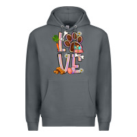 Rock Tie dye easter love dog paw Premium Hoodie - BundleAndBundleShop