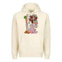 Sandshell Tie dye easter love dog paw Premium Hoodie - BundleAndBundleShop