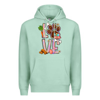 Seafoam Tie dye easter love dog paw Premium Hoodie - BundleAndBundleShop
