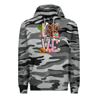 Slate Camo Tie dye easter love dog paw Premium Hoodie - BundleAndBundleShop