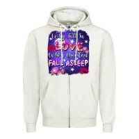Oatmeal Heather Why Fall İn Love When You Can Fall Asleep Zipper Hoodie - FaDigitalArtStudio