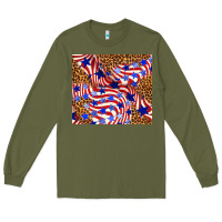 Army Green 4th of july patriotic usa Long Sleeve Tee - TumblerDesignByShophia