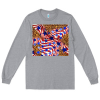 Heather Grey 4th of july patriotic usa Long Sleeve Tee - TumblerDesignByShophia