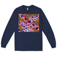 Navy 4th of july patriotic usa Long Sleeve Tee - TumblerDesignByShophia