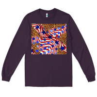 Plum 4th of july patriotic usa Long Sleeve Tee - TumblerDesignByShophia
