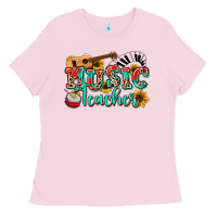 Bubblegum Pink music teacher Ladies Tee - NancyCooperArtShop