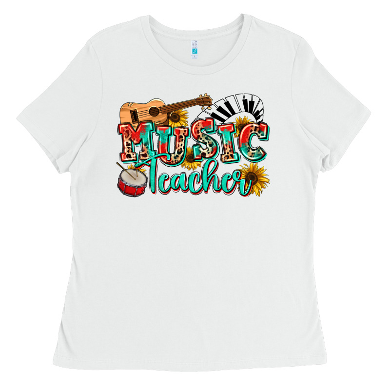 Music Teacher Ladies Tee by NancyCooperArtShop | Teevron