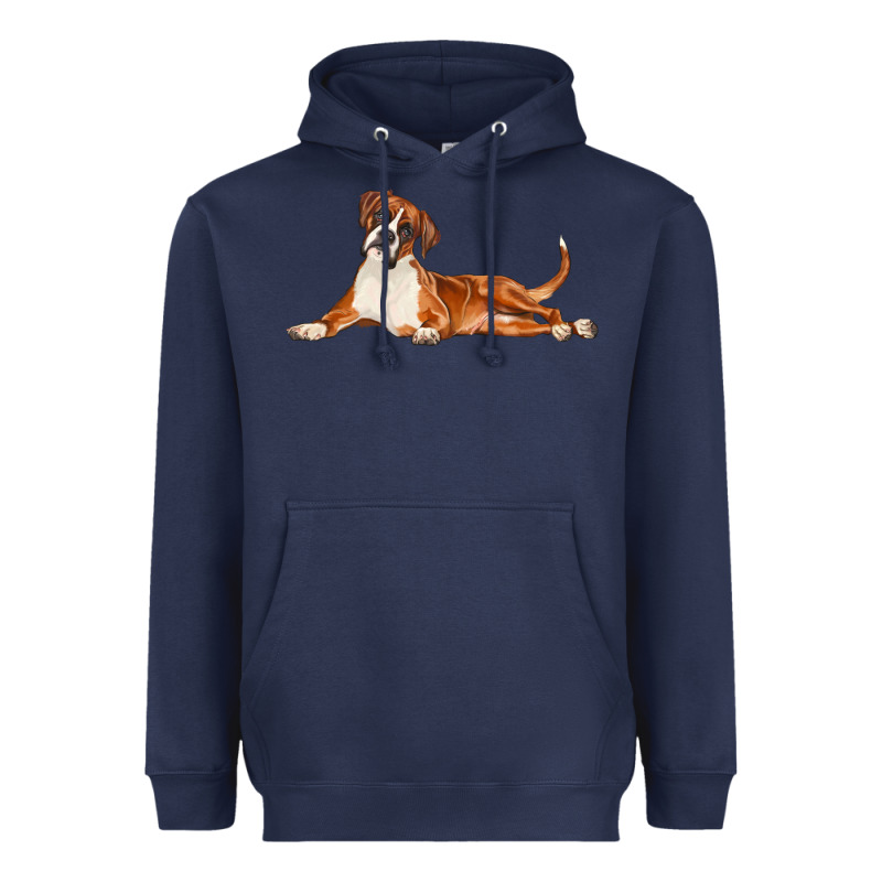 Boxer Dog Illustrations Heavyweight Hoodie by LillyAllenDesigns | Teevron