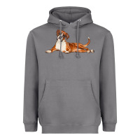 Storm Boxer Dog Illustrations Heavyweight Hoodie - LillyAllenDesigns