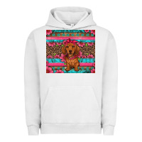 Pigment Lunar Rock dachshund puppy floral Urban Hoodie - Artiststas